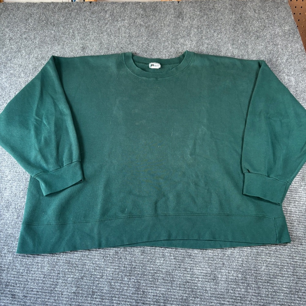 Vintage Pro Spirit Select Sweats Green Crewneck Sweatshirt 3XL Made in USA 90s